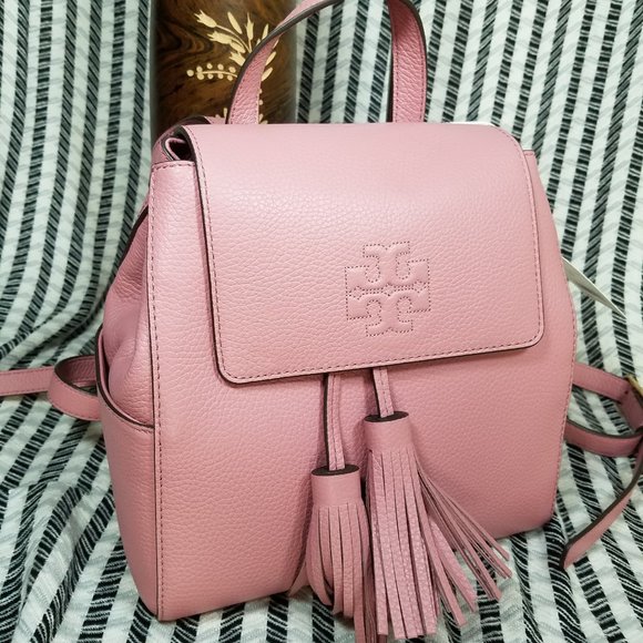 Tory Burch Handbags - Tory Burch Pink Magnolia Thea Mini Backpack
